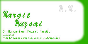 margit muzsai business card